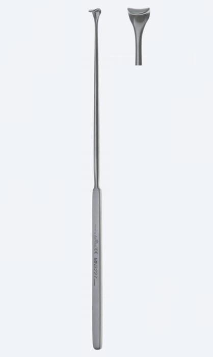 Гачки (ретрактори), хірургічні, мікро леза, "Love", прямі, ширина 7 мм, загальна довжина 210 мм, 8 1/4". Бренд - Asanus Medizintechnik Gmb, Німеччина